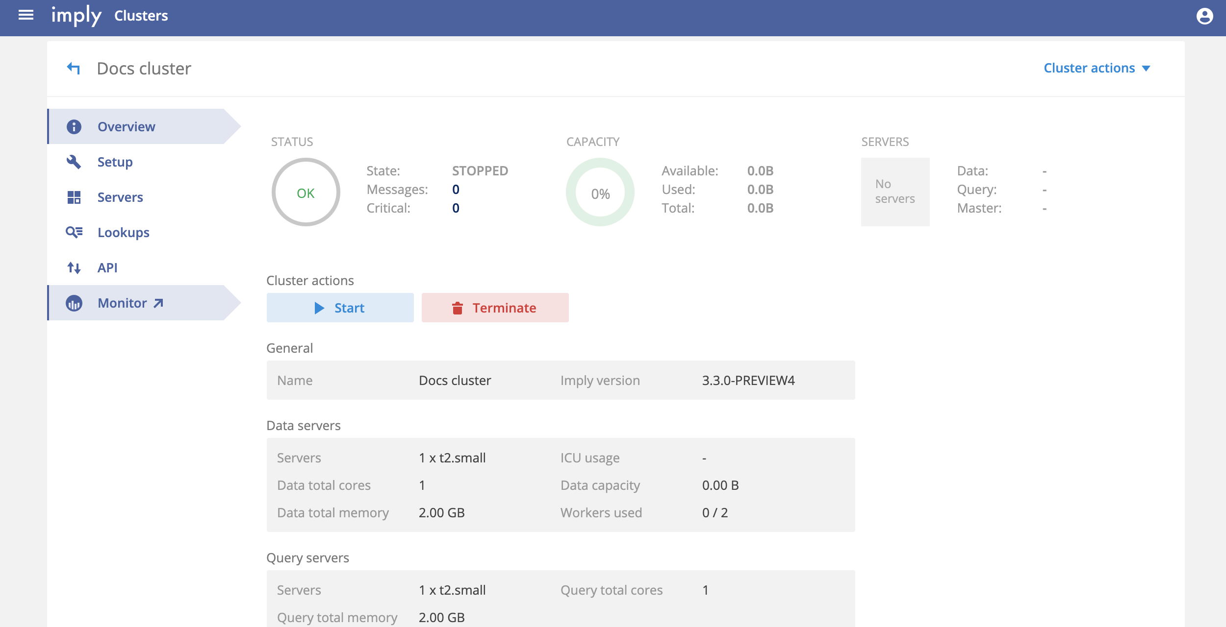 Monitoring Imply Docs