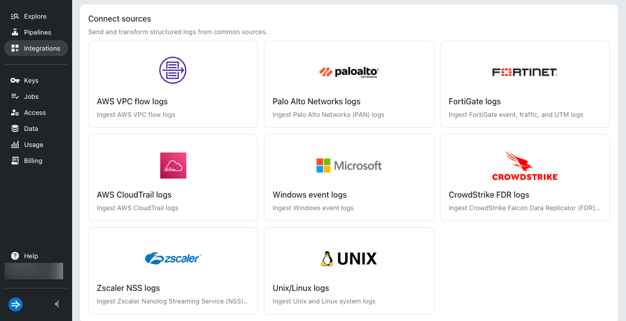 Event source integrations