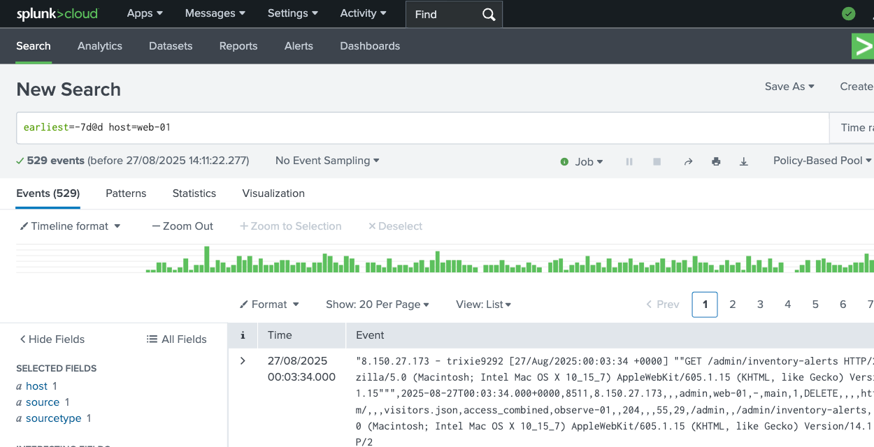 Splunk search