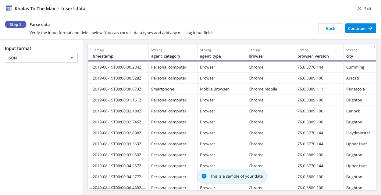 Ingest from files | Imply