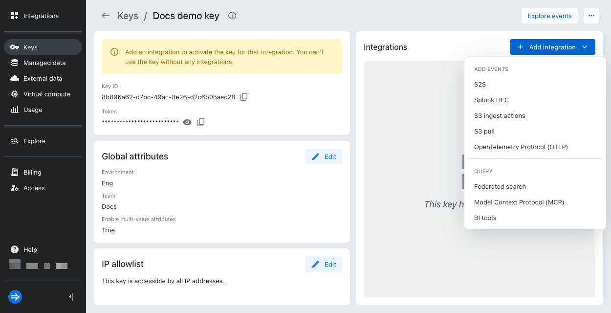 Add integration