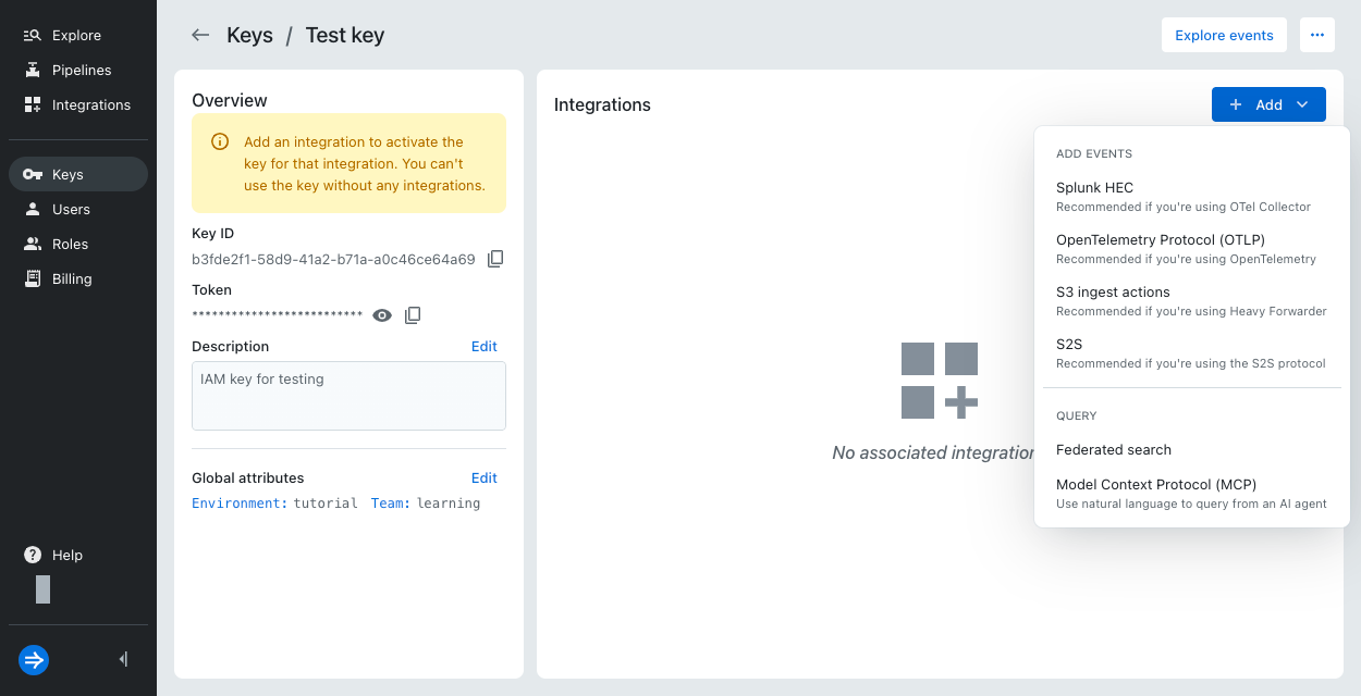 Add integration