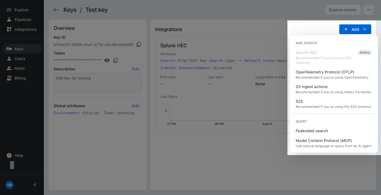 Add an integration