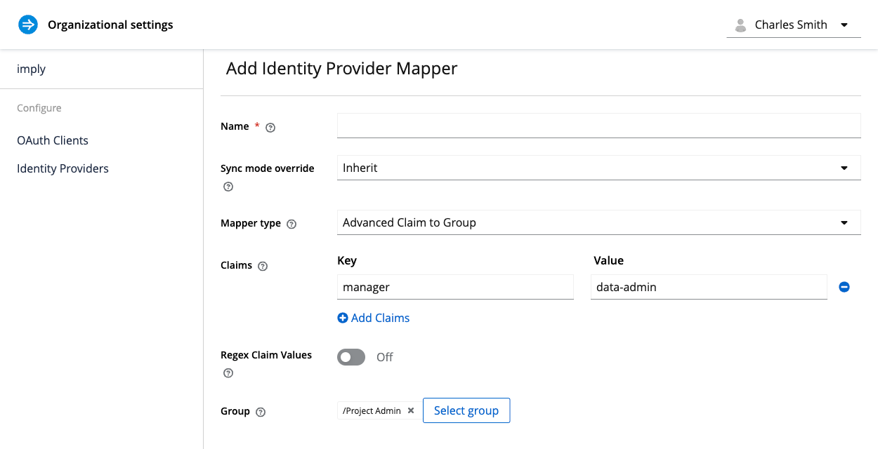 OIDC group mapper