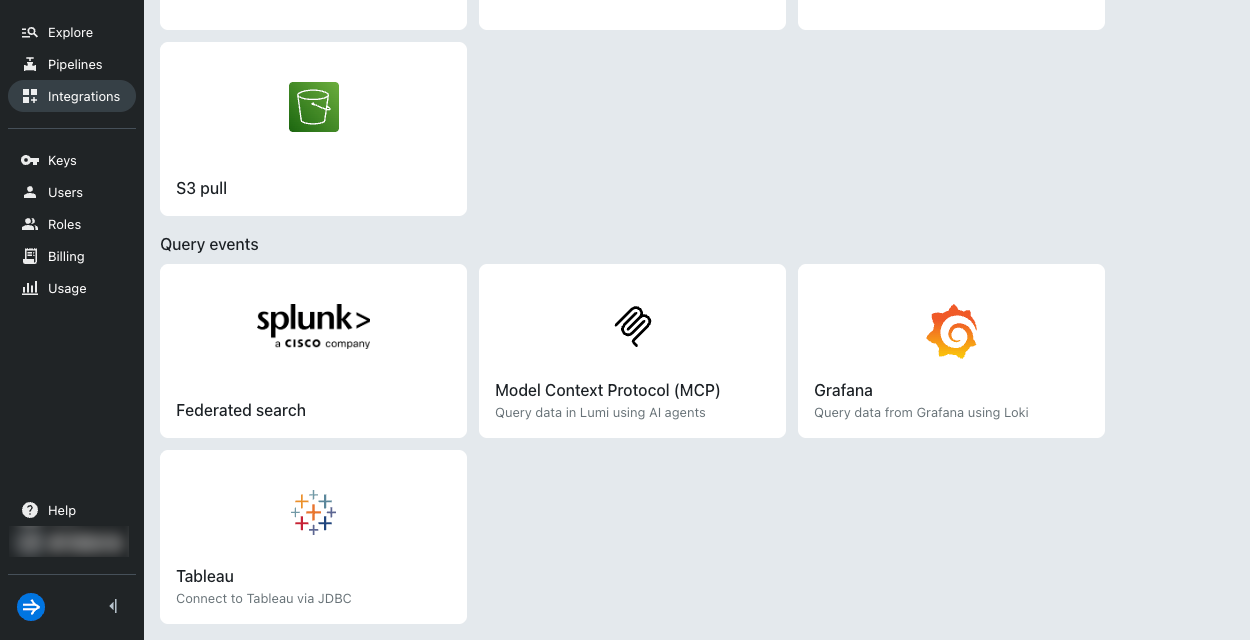 Query integrations