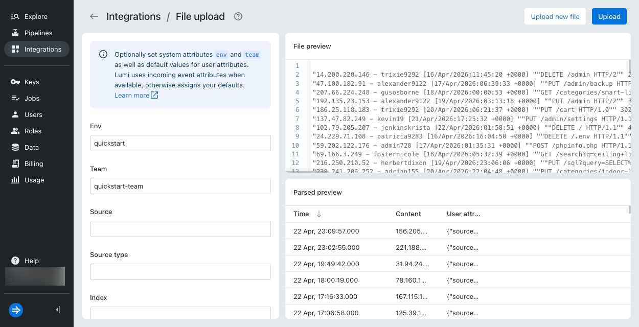Quickstart file preview