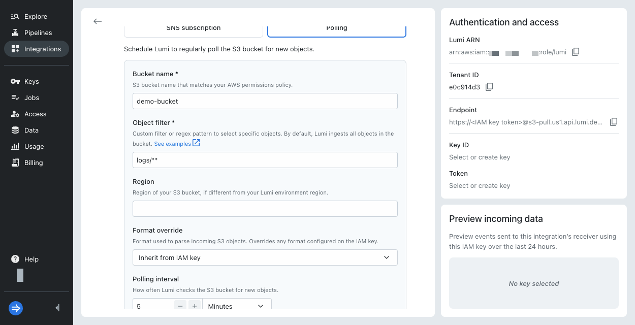 Poll-based job