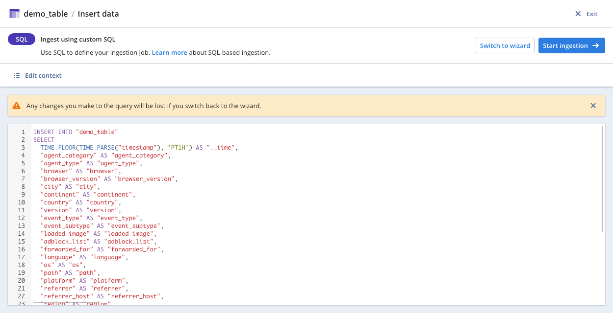 Custom SQL job