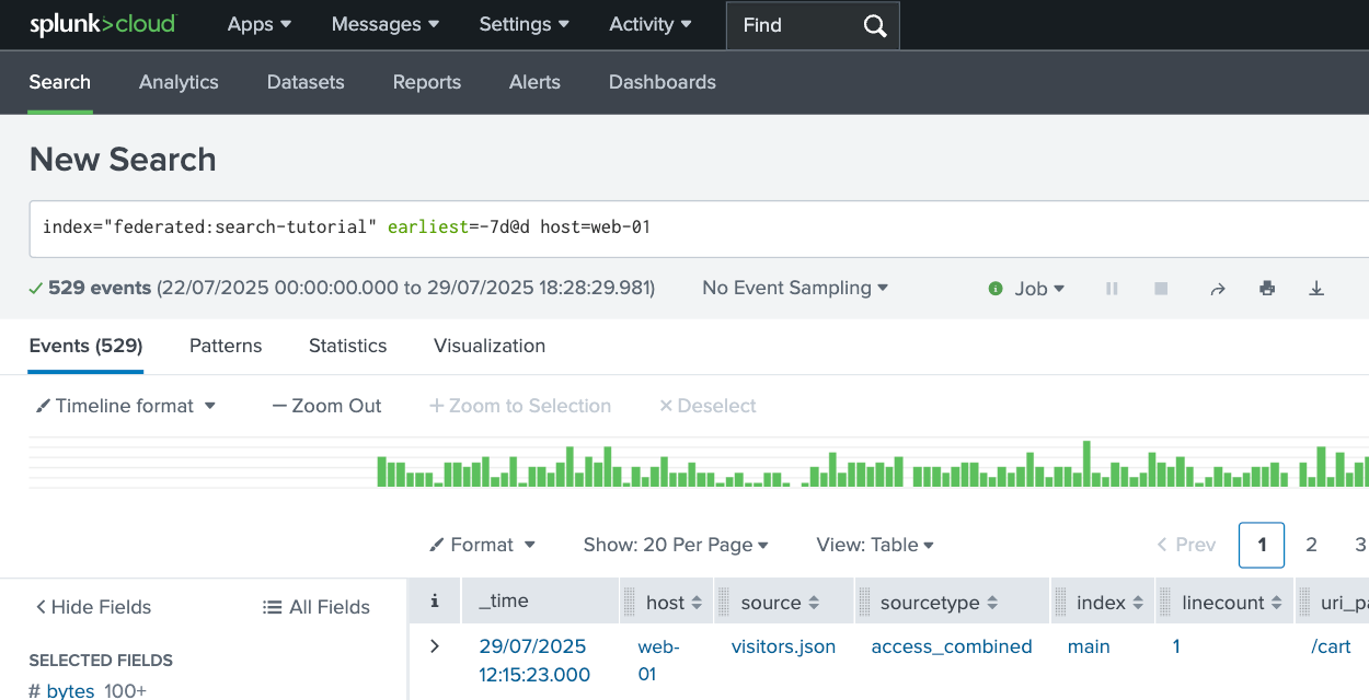 Federated search test