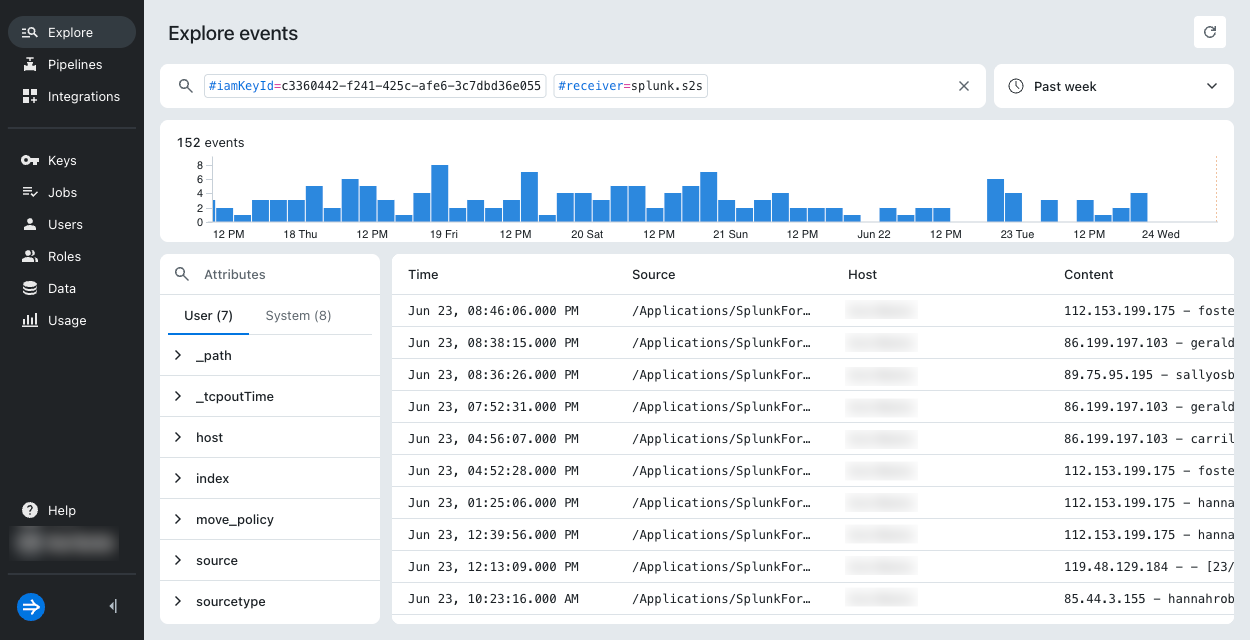 Explore events