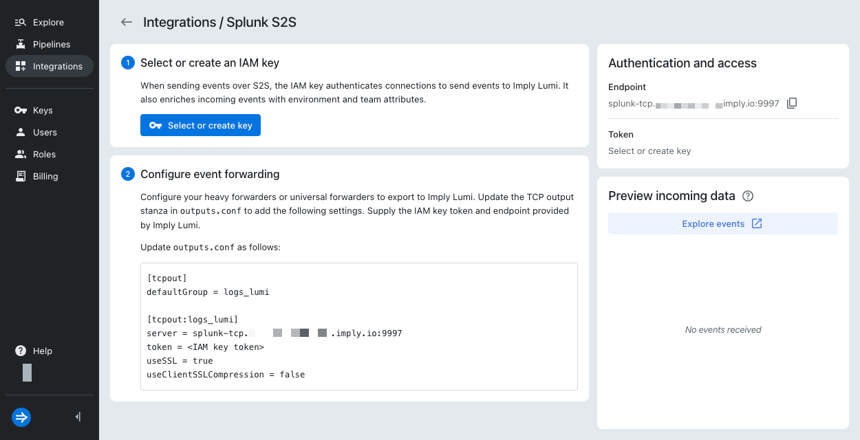 Integration page