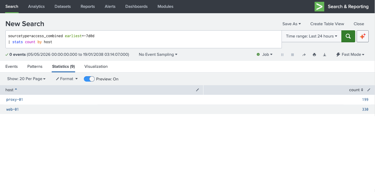 Federated search test